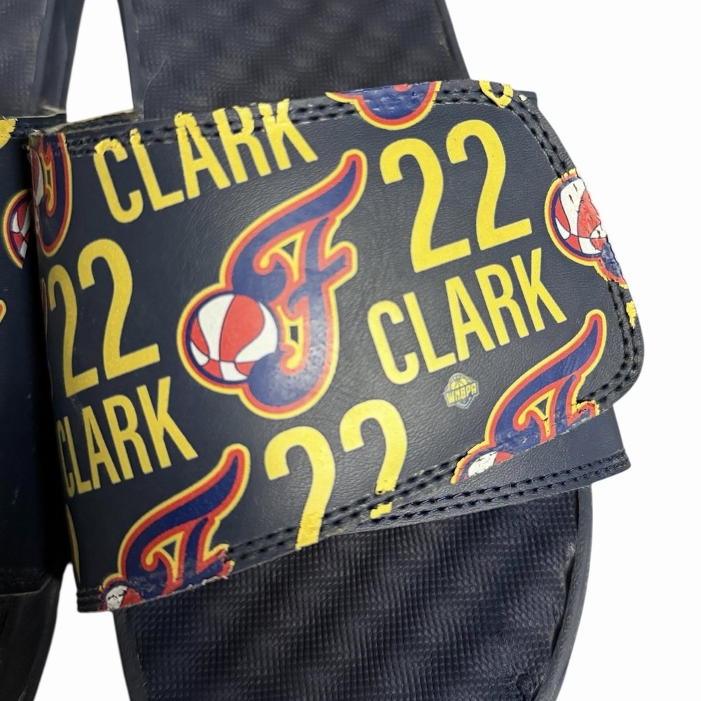 Indiana Fever Caitlin‎ Clark Slide Sandals ISlide WNBA Size 11 Blue Unisex READ - Picture 5 of 9